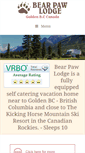 Mobile Screenshot of bearpaw-lodge.com